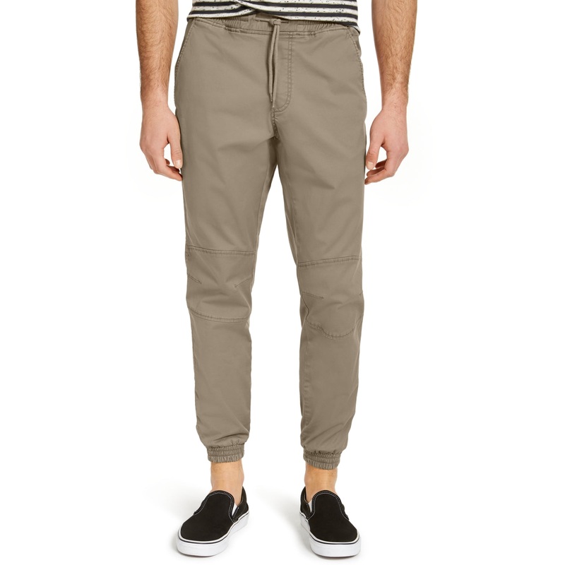 Sun + Stone Men's Articulated Jogger Pants Rustic Khaki Small
