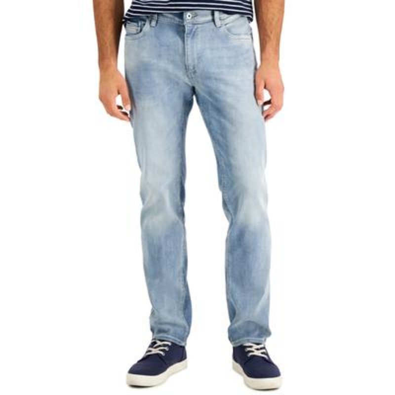 Sun + Stone Men's Landis Straight Fit Jeans Blue Crest Wash 31 x 32
