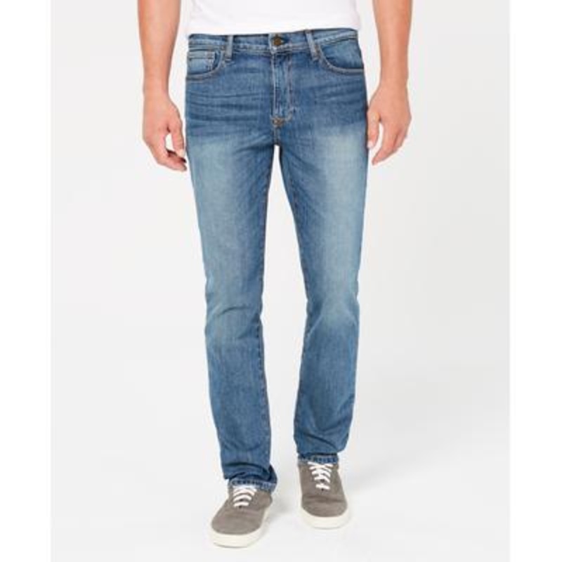 Tommy Hilfiger Men's Straight-Fit Stretch Jeans Vintage Will Wash Blue 31 x 32