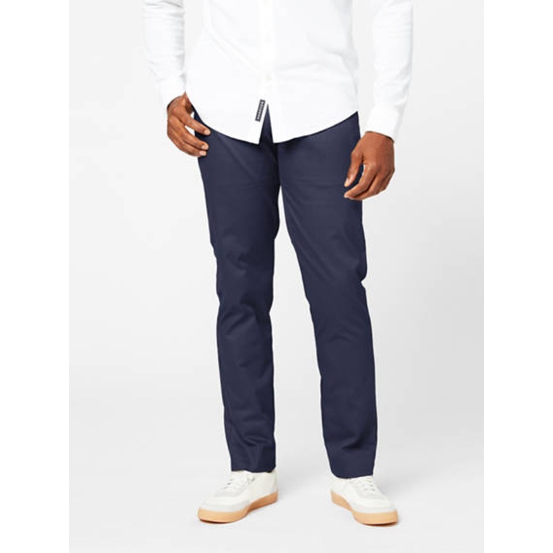 Dockers Men's Athletic Fit Signature Flat Front Khaki Pants Blue 34 x 34