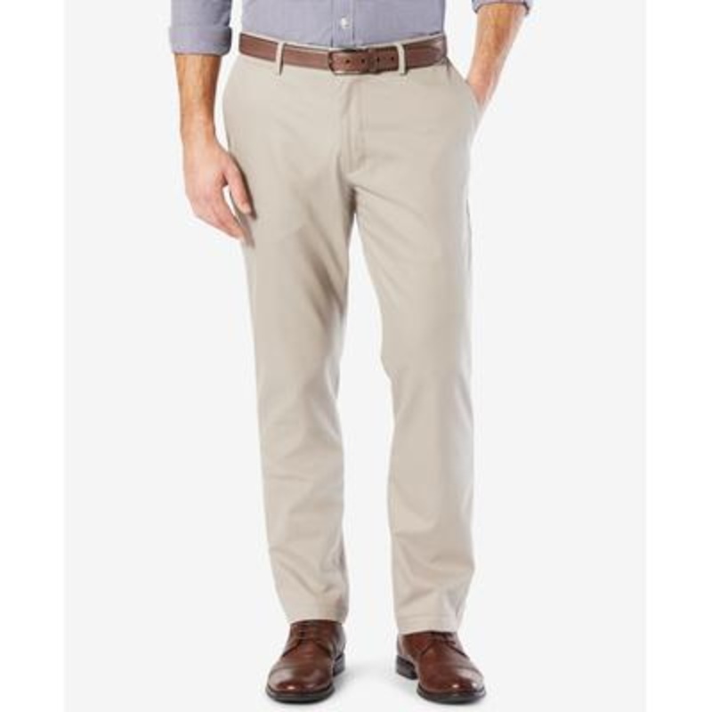 Dockers Men's Athletic Fit Signature Khaki Pants Beige 34 x 34