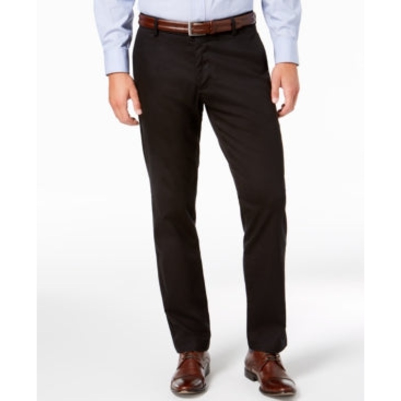 Dockers Men's Athletic Fit Signature Khaki Pants Black 38 x 34