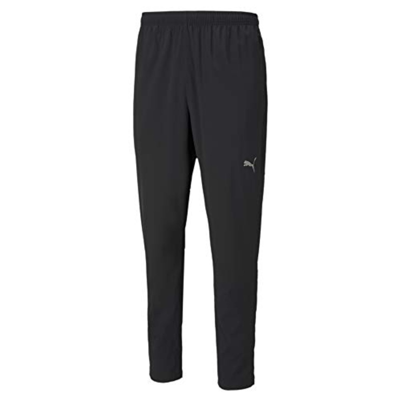 Puma Mens Running Pants Solid Black Large