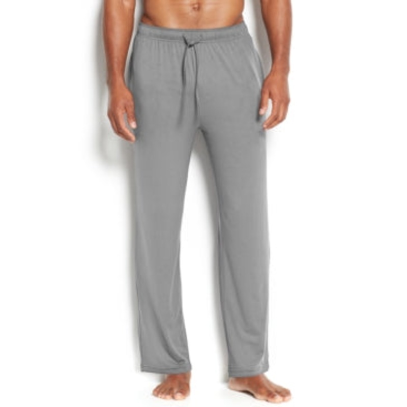 32 Degrees Mens Comfort Stretch Pajama Pants Grey Heather Small