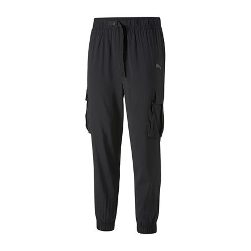 Puma Men's The Train Fav Moisture Wicking Woven Cargo Sweatpants Small Black