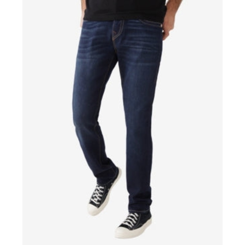 True Religion Men's Rocco No Flap Skinny Jeans Dark Wash Blue 34