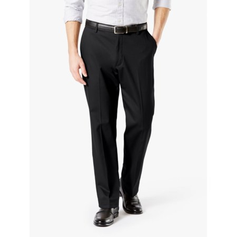 Docker's Men's Classic Fit Signature Khaki Pants Black 34 x 32