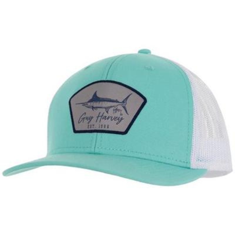Guy Harvey Men's Cali Vibes Snapback Trucker Hat Beach Glass Green