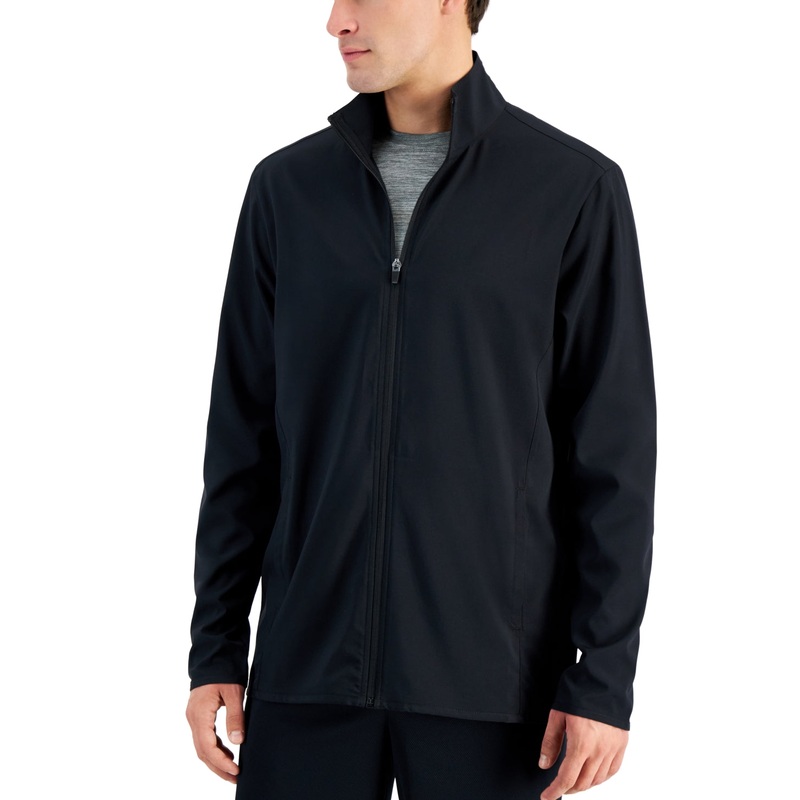 Men's Id Ideology Moisture Wicking Full zip Jacket Black Medium