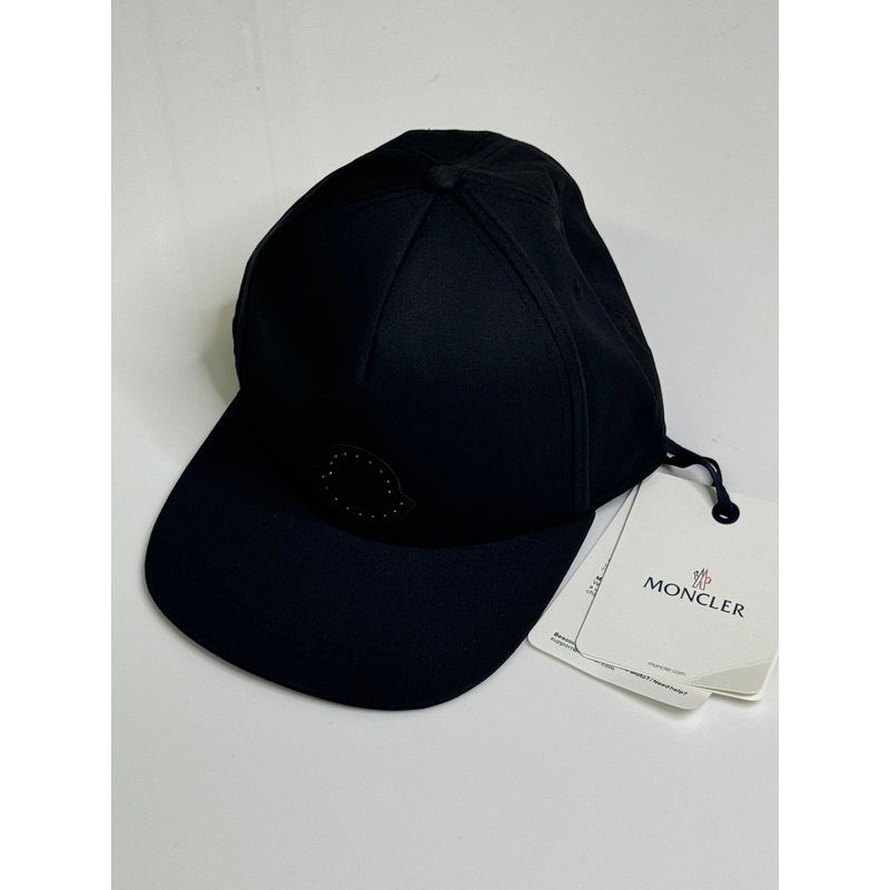Moncler Studded Baseball Cap Hat Black Adjustable
