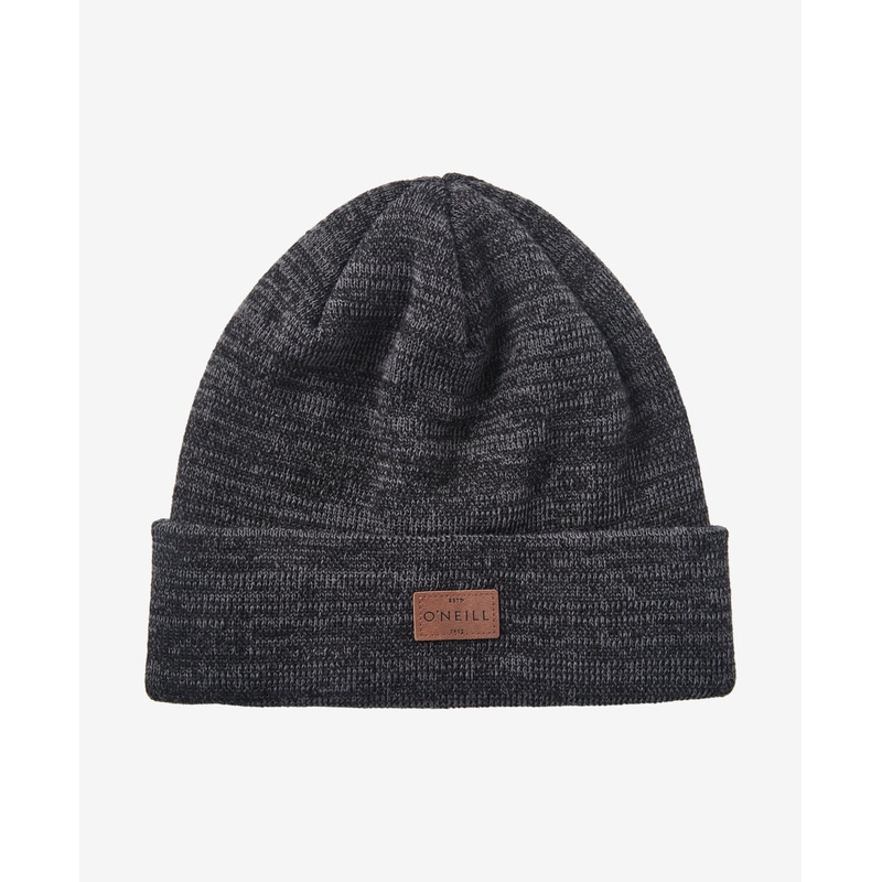 O'Neill Men's Ripple Beanie Hat Black Heather