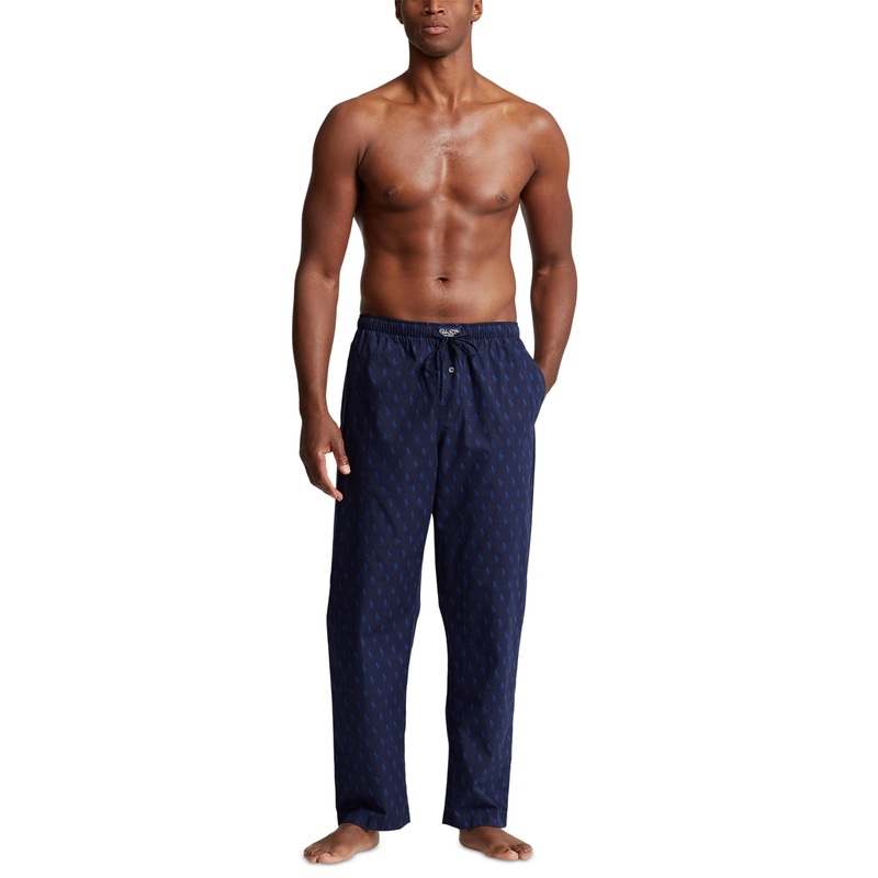 Polo Ralph Lauren Men's Pony Player Woven Pajama Pants Blue Medium