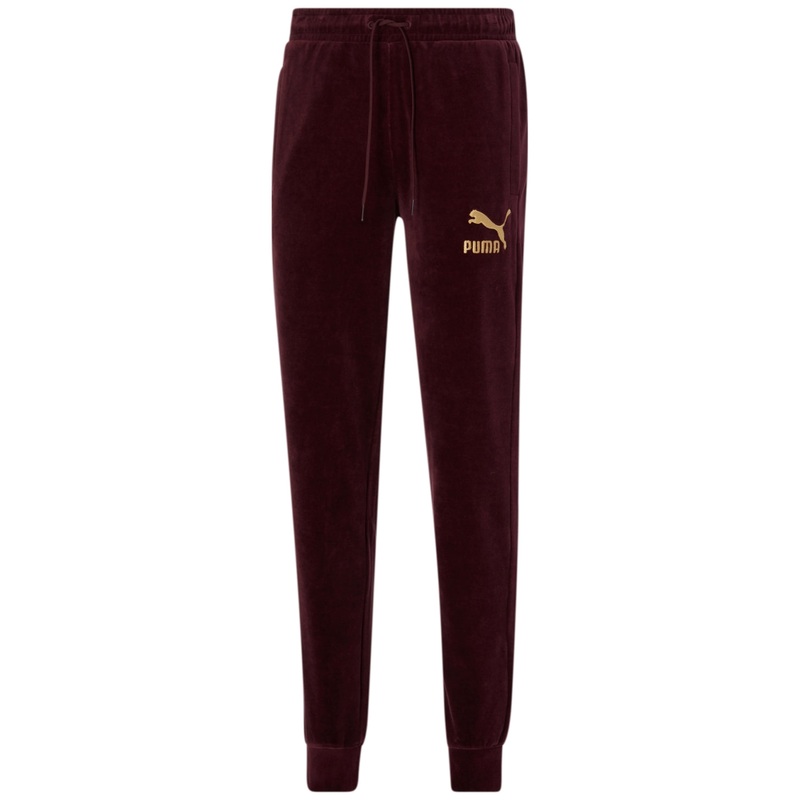 Puma Men's Forever Better T7 Velour Jogger Pants Purple Small