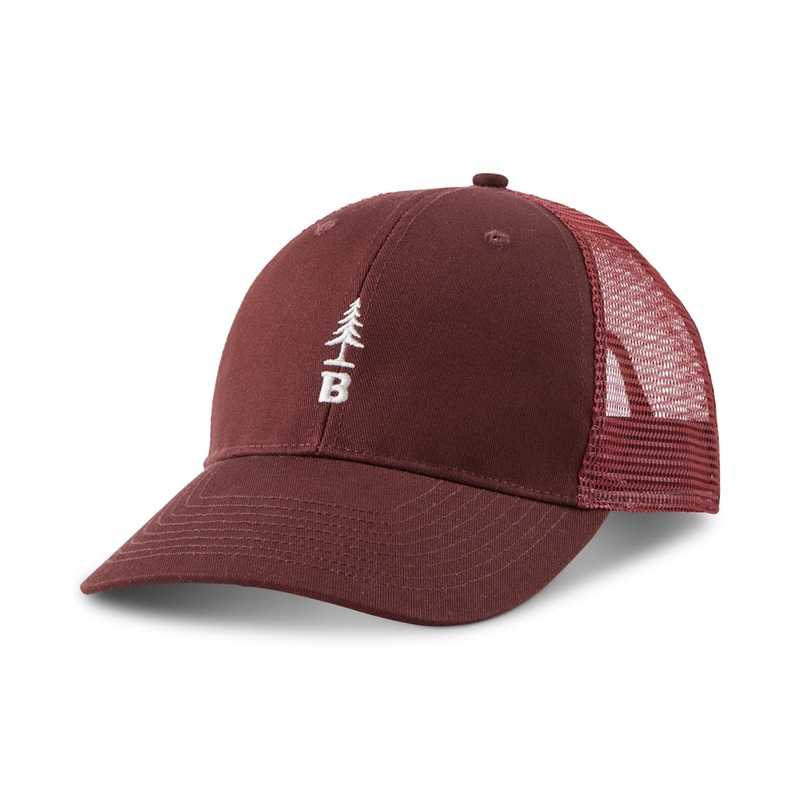 Bass Outdoor Mens B Tree Baseball Hat Red