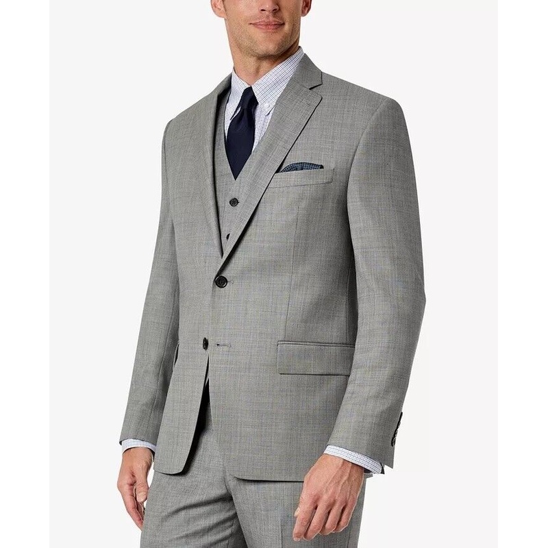 Lauren Ralph Lauren Men's Classic-Fit Wool Stretch Grey Suit Jacket  50R