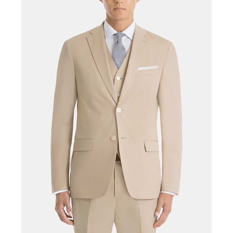 Lauren Ralph Lauren Men's UltraFlex Classic-Fit Linen Tan Sport Coat 36R Jacket