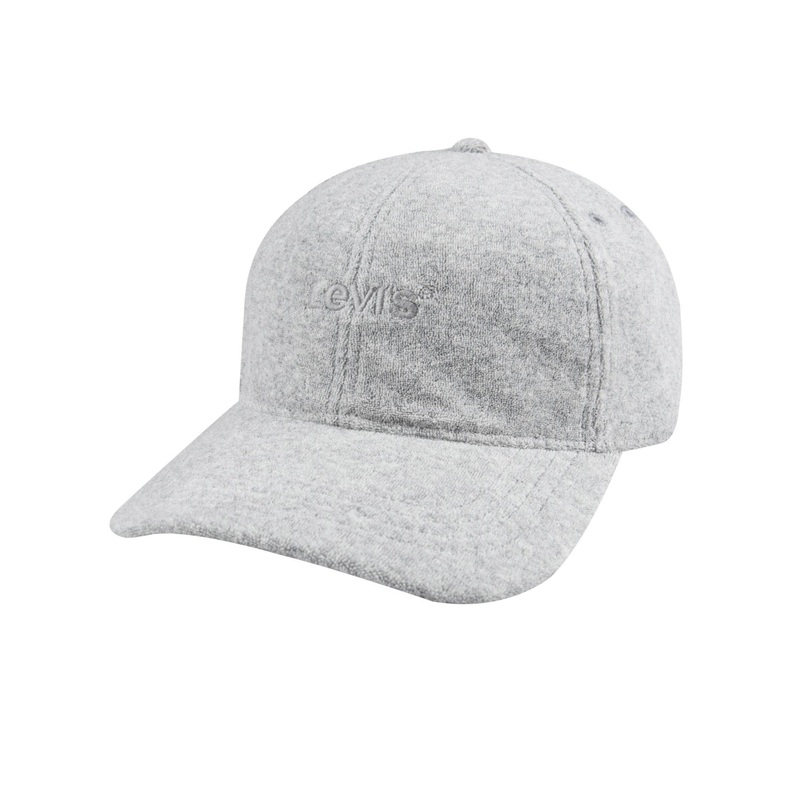 Levi's Men's Adjustable Terry Cloth Baseball Hat Grey