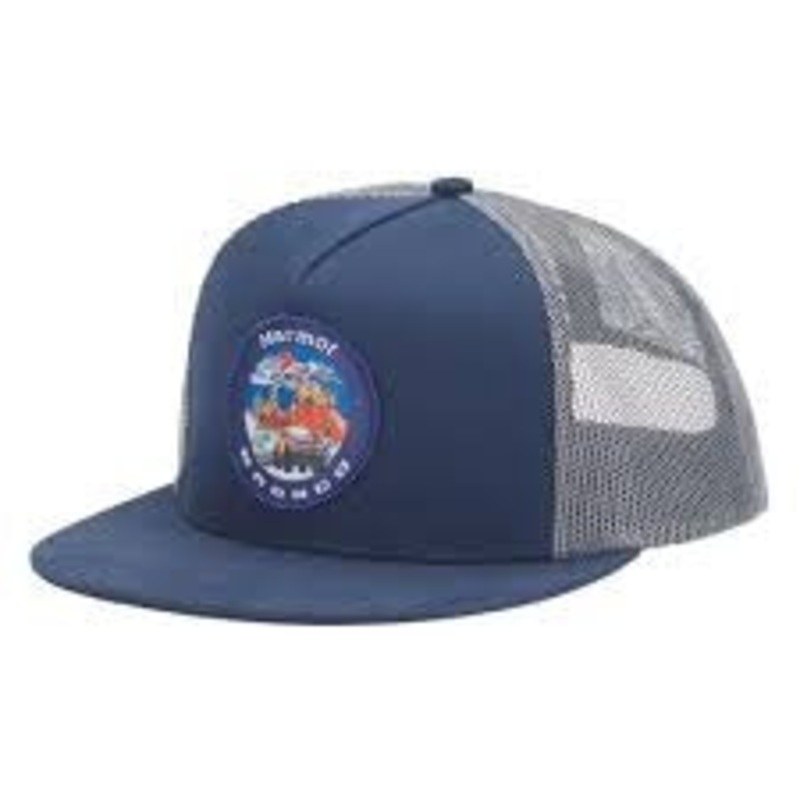 Marmot X Bronco Trucker Hat One Size Snapback Blue Arctic Navy