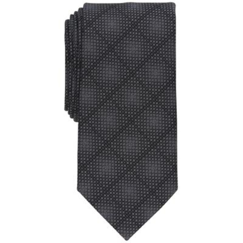 Perry Ellis Mens Necktie Wheatley Black Geo Print Wallet