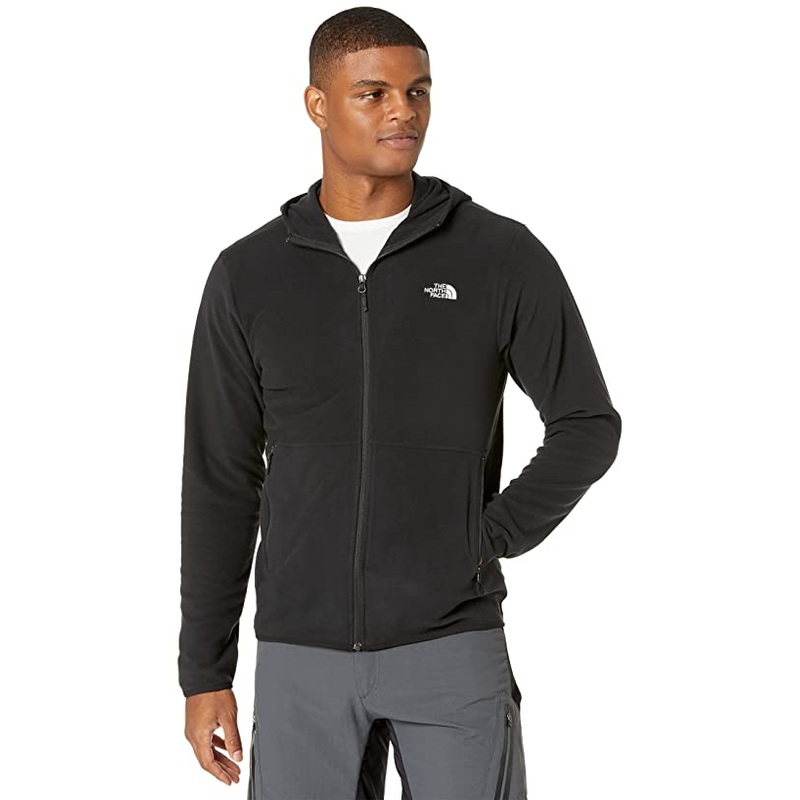 The North Face TKA Glacier Fleece Full Zip Jacket Men's Size Large Black