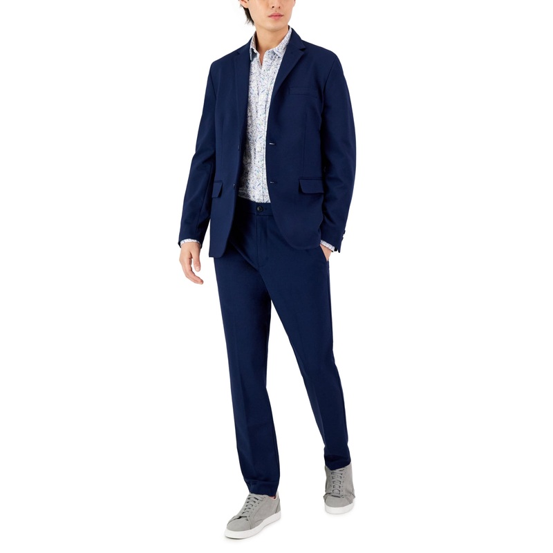 Alfani Men's Modern Knit Suit Jacket Neo Navy XL