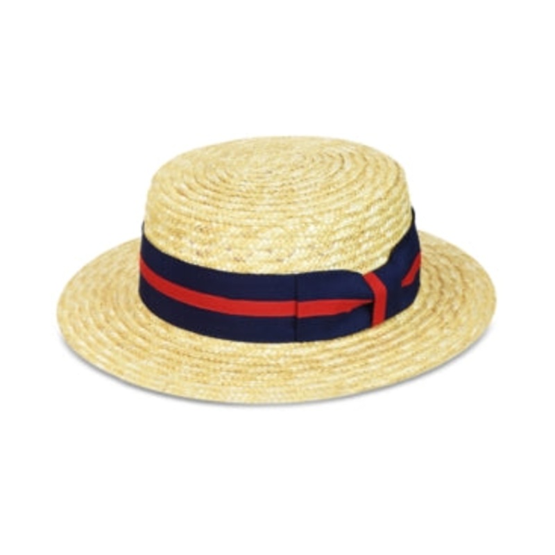 Country Gentlemen Men's Boater Straw Hat Natural Beige Large