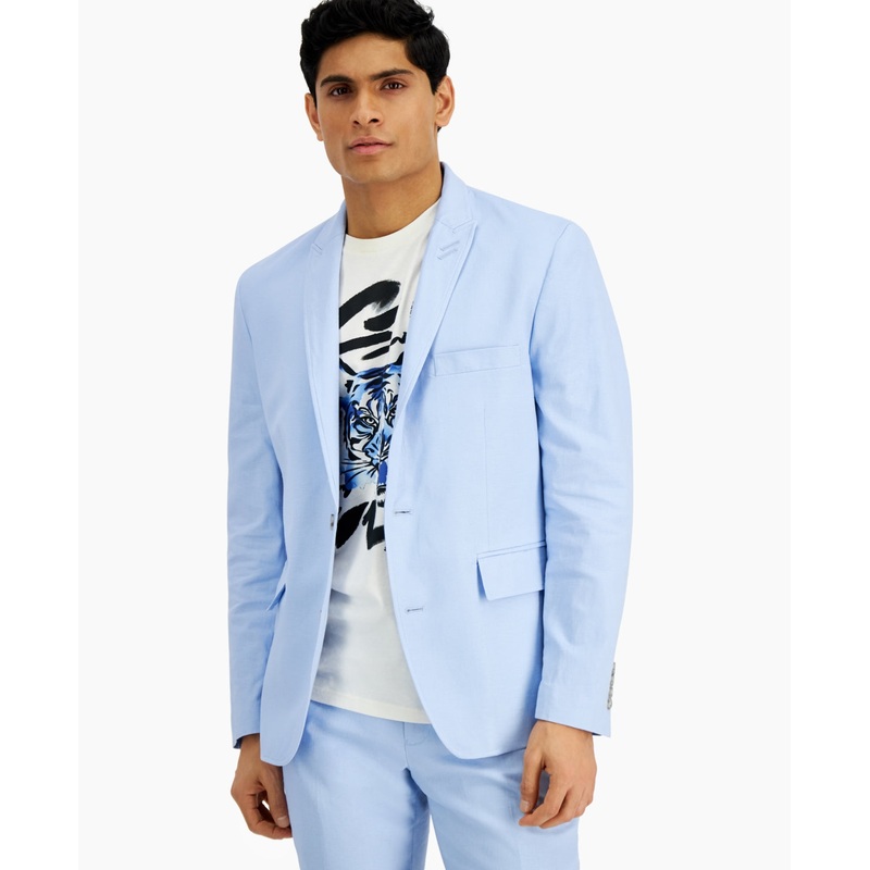 INC International Concepts Men's Oliver Blazer Pale Indigo Light Blue  XL
