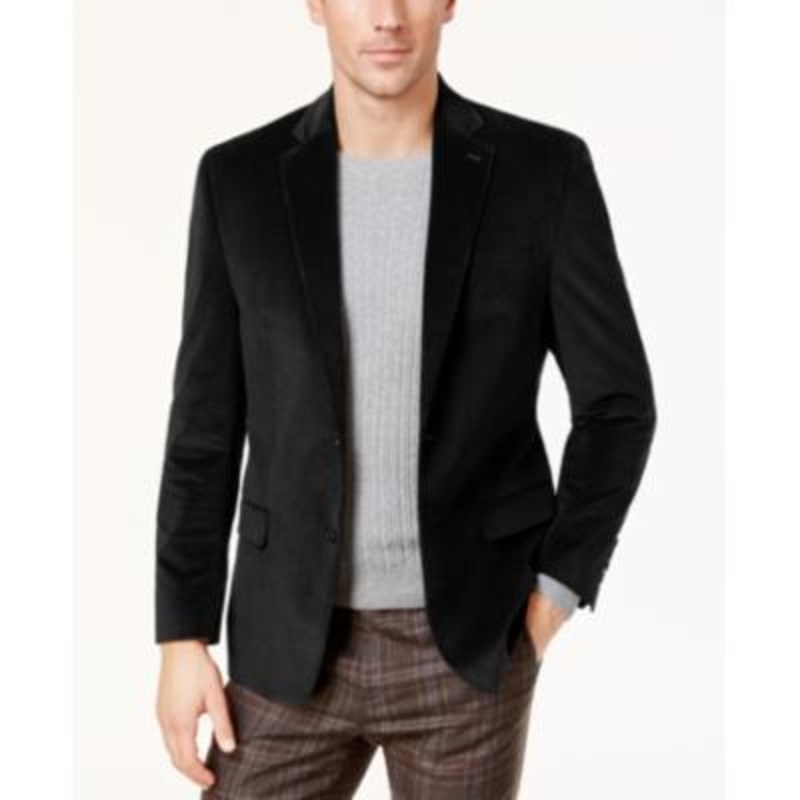 Lauren Ralph Lauren Men's Classic Fit Ultraflex Corduroy Sport Coat Black 43R