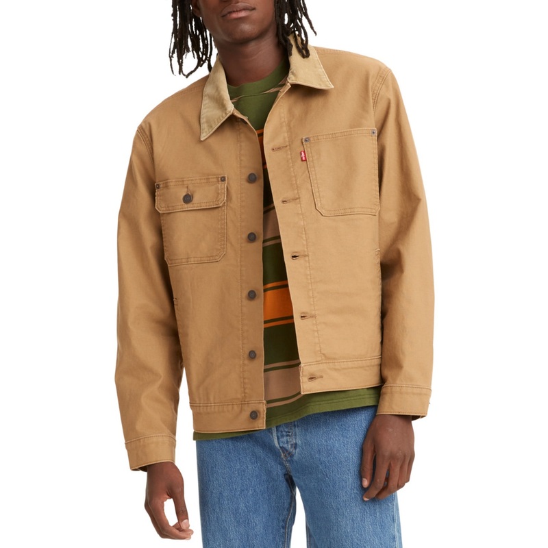 Men's Levi's Trucker Denim Jacket Size XL Tan Light Brown