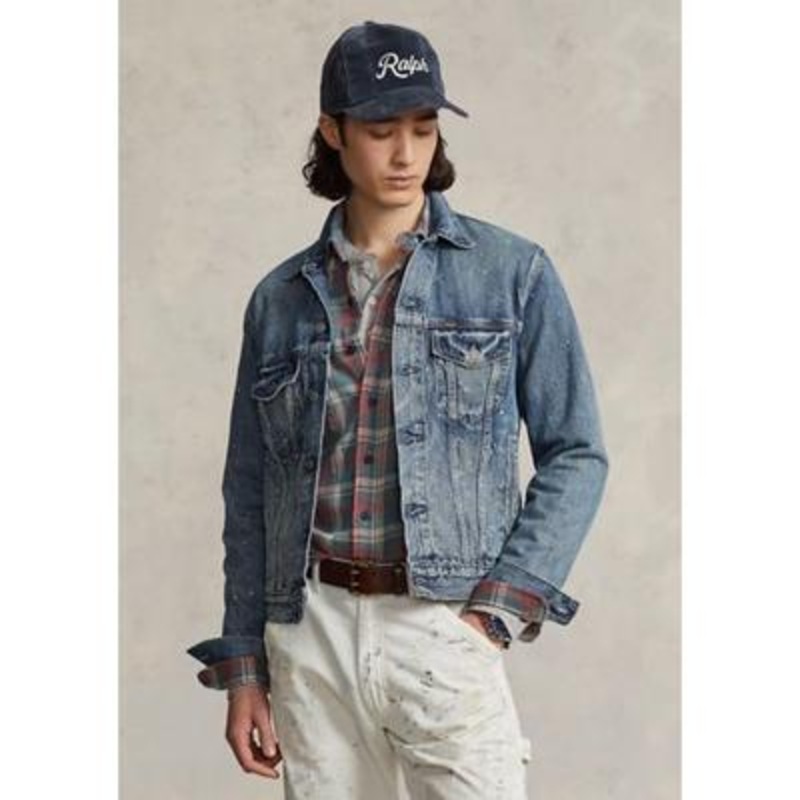 Polo Ralph Lauren Men's Denim Icon Trucker Jacket Blue Size Medium