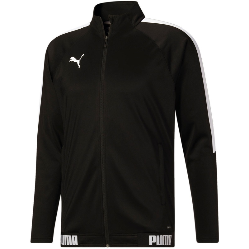 Puma Men's Speed Moisture-Wicking Full-Zip Track Jacket XL Black White