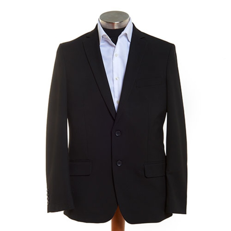 Haggar J.M. Mens Slim Fit 4 Way Stretch Suit Jacket Blazer Black 38S