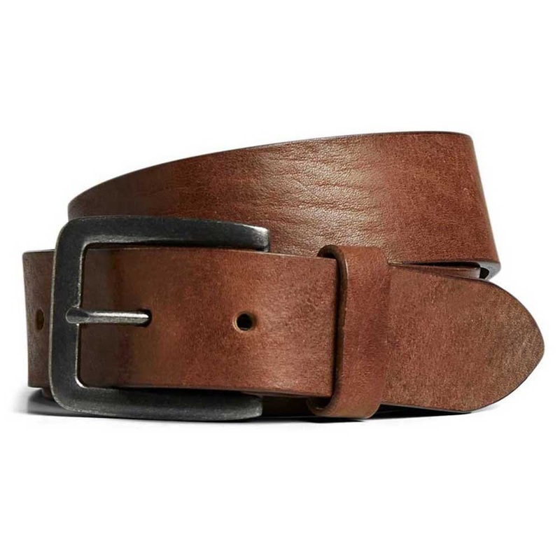 Jack & Jones Mens Victor Cuir Belt Brown Size 105