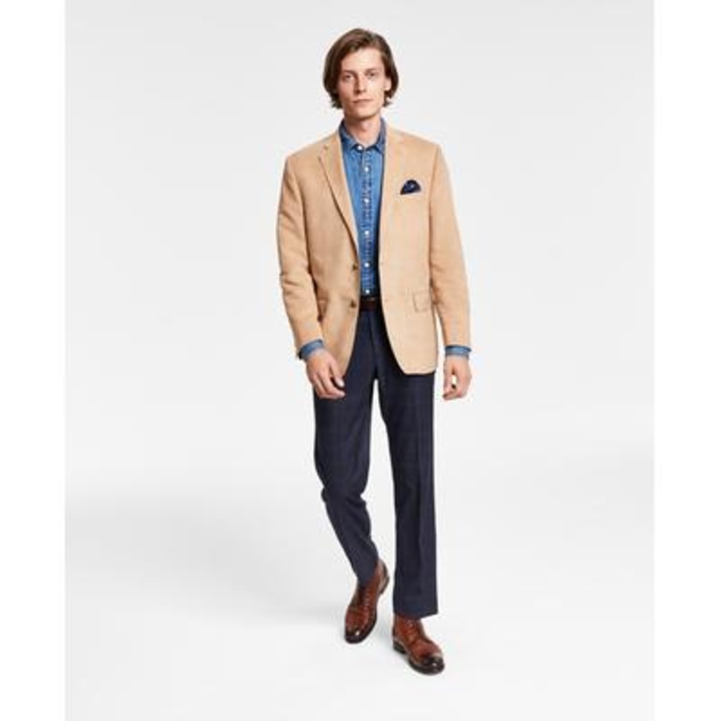 Lauren Ralph Lauren Men's Classic Fit Faux Suede Sport Coat Brown Tan 44S