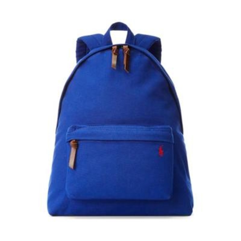 Polo Ralph Lauren Men's Blue Canvas Backpack BookBag Bag