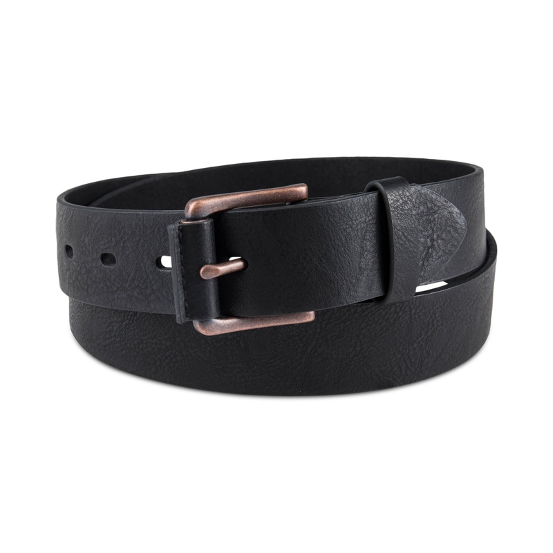 Sun + Stone Men's Wrapped Roller Belt Black XL