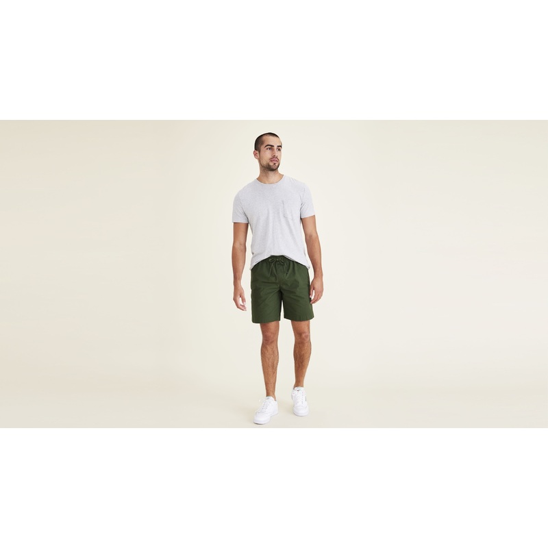 Dockers Mens Shorts Straight Fit Army Green XL