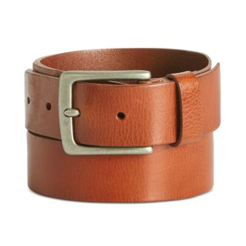 Perry Ellis Men's Basic Tan Belt in Tan Beige 40