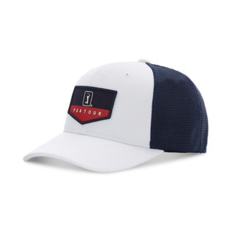 PGA TOUR Men's American Trucker Style Hat Bright White