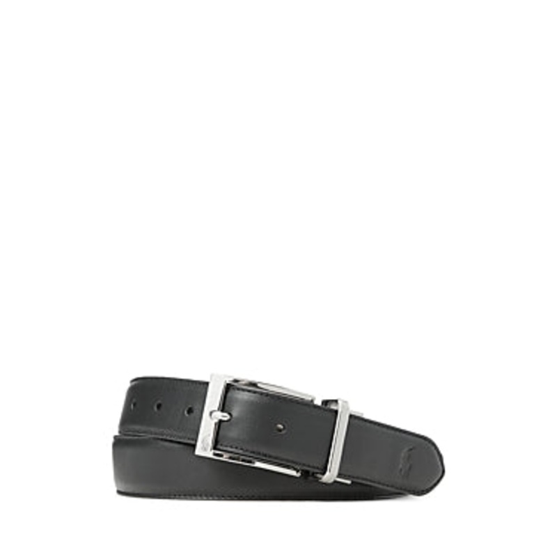 Polo Ralph Lauren Men's Reversible Leather Dress Belt Black Brown 40