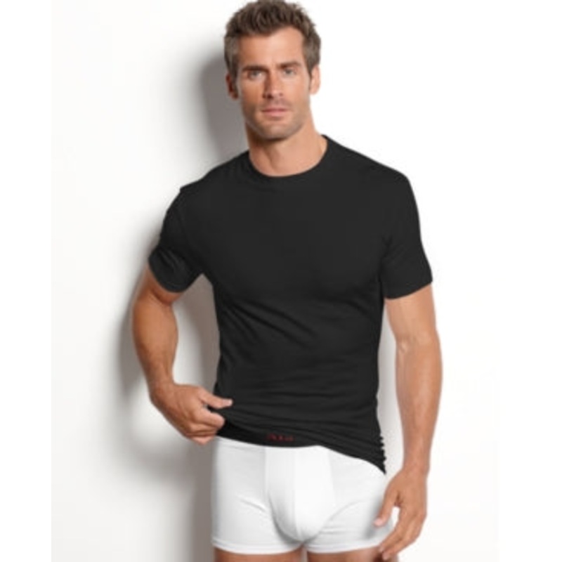 Alfani Crew Neck T Shirt 2 Pack Black S Small