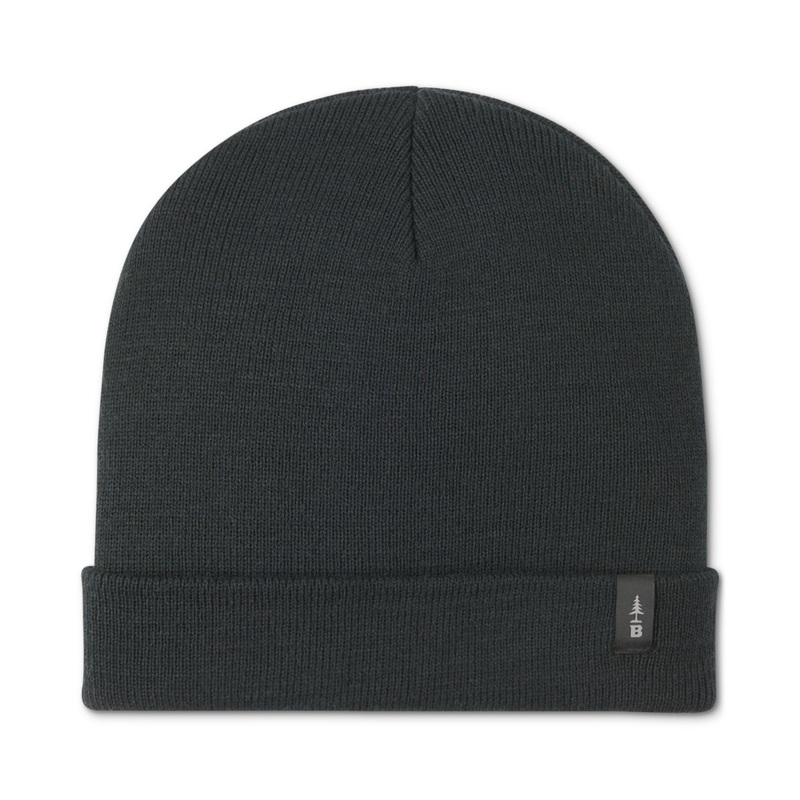 Bass Outdoor Men's Black Rib Knit Beanie Hat
