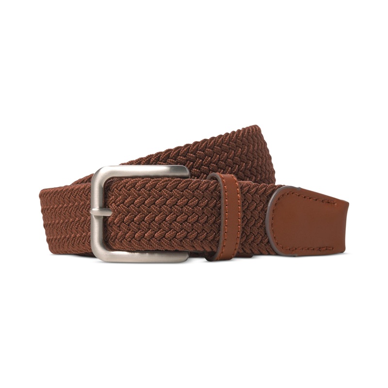 Jack Jones Mens Jacspring Woven Belt Friar Brown Small 30
