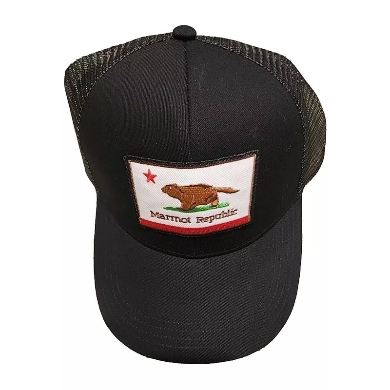 Marmot Mens Retro Trucker Hat Black OS Unisex