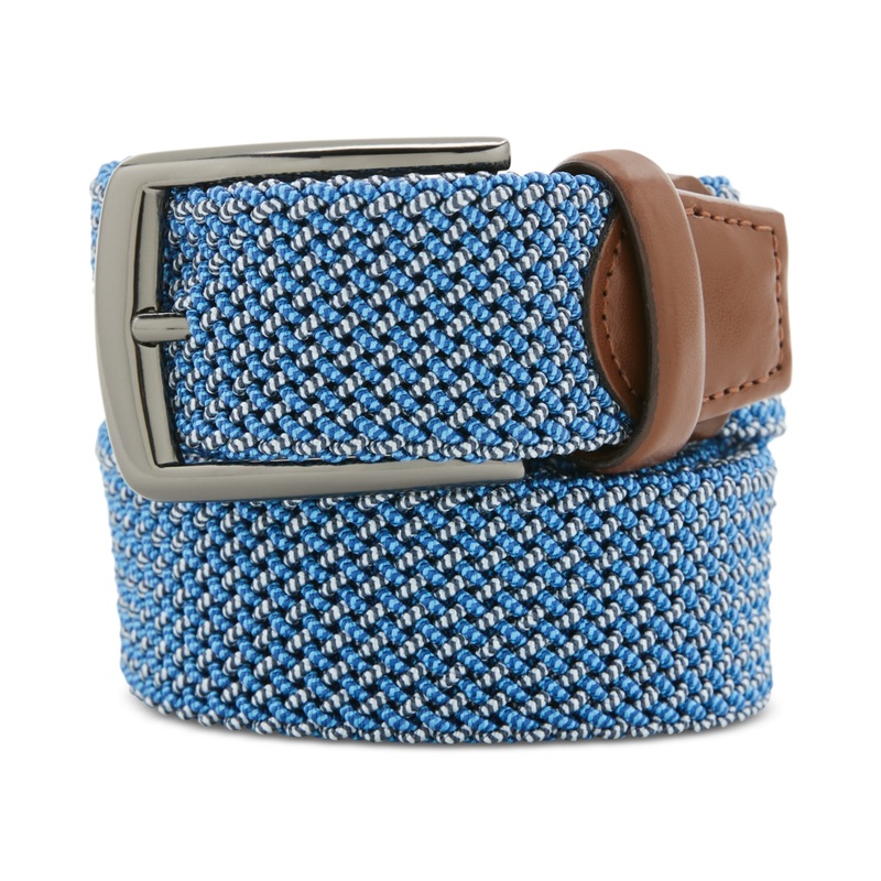 Perry Ellis Portfolio Mens Happy Blue Stretch Woven Small 30 32