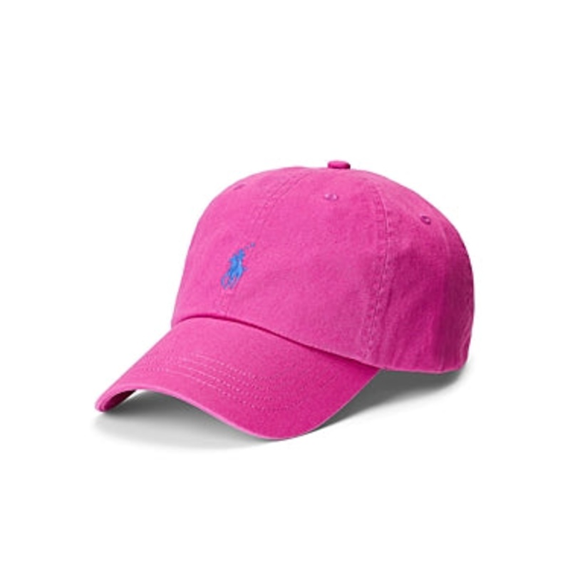 Polo Ralph Lauren Mens Cotton Chino Baseball Cap Vivid Pink