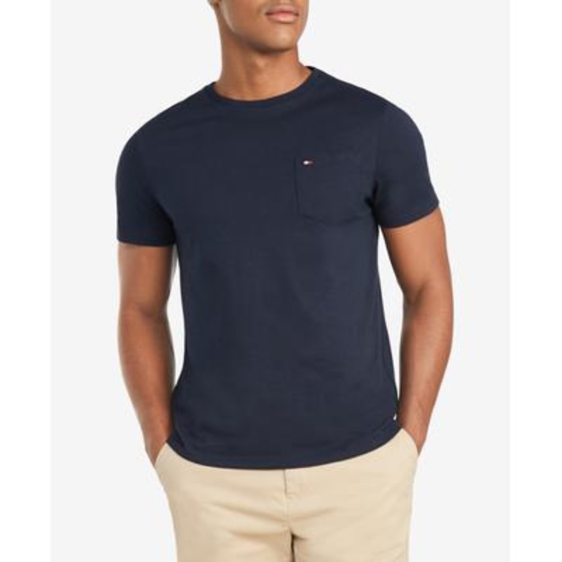 Tommy Hilfiger Mens Beach Crewneck T Shirt Navy Small