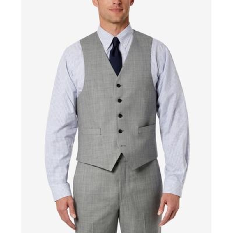 Lauren Ralph Lauren Men's Grey Stretch Suit Vest XL