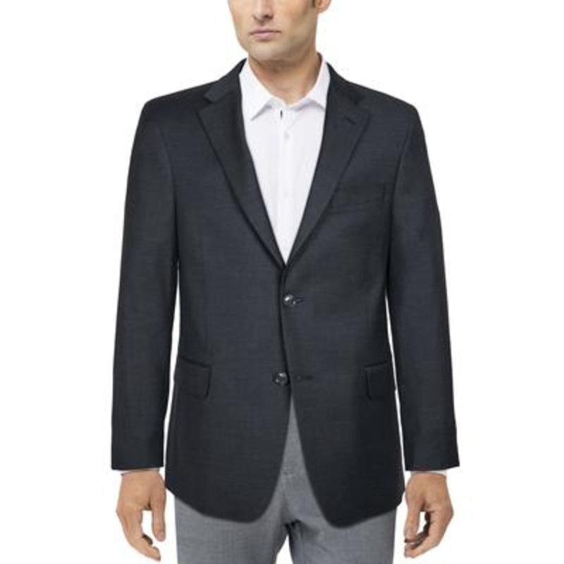 Tommy Hilfiger Men's Modern Fit TH Flex Charcoal Grey Suit Jacket  44L