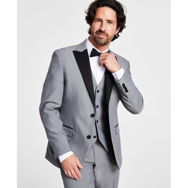 Alfani Men's Slim Fit  Blazer Light Grey 40R